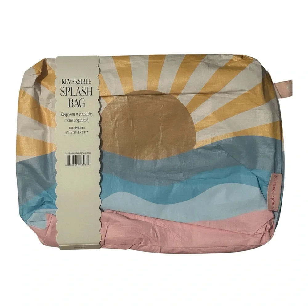 Simply Southern Splash Bag Reversible 2 Sides NWT
